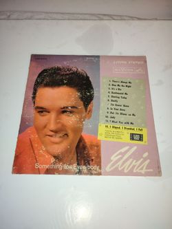Vintage Old Elvis Presley Something for Everybody Vinyl Record Album LP