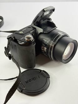 Nikon Coolpix L110 12.1MP Digital Camera 15x Zoom Black Tested
