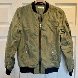 Youth 12/14Y Olive Green H&M Bomber Jacket $15