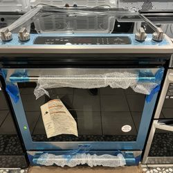 Electric Stove Slide Maytag In Stainless Steel 