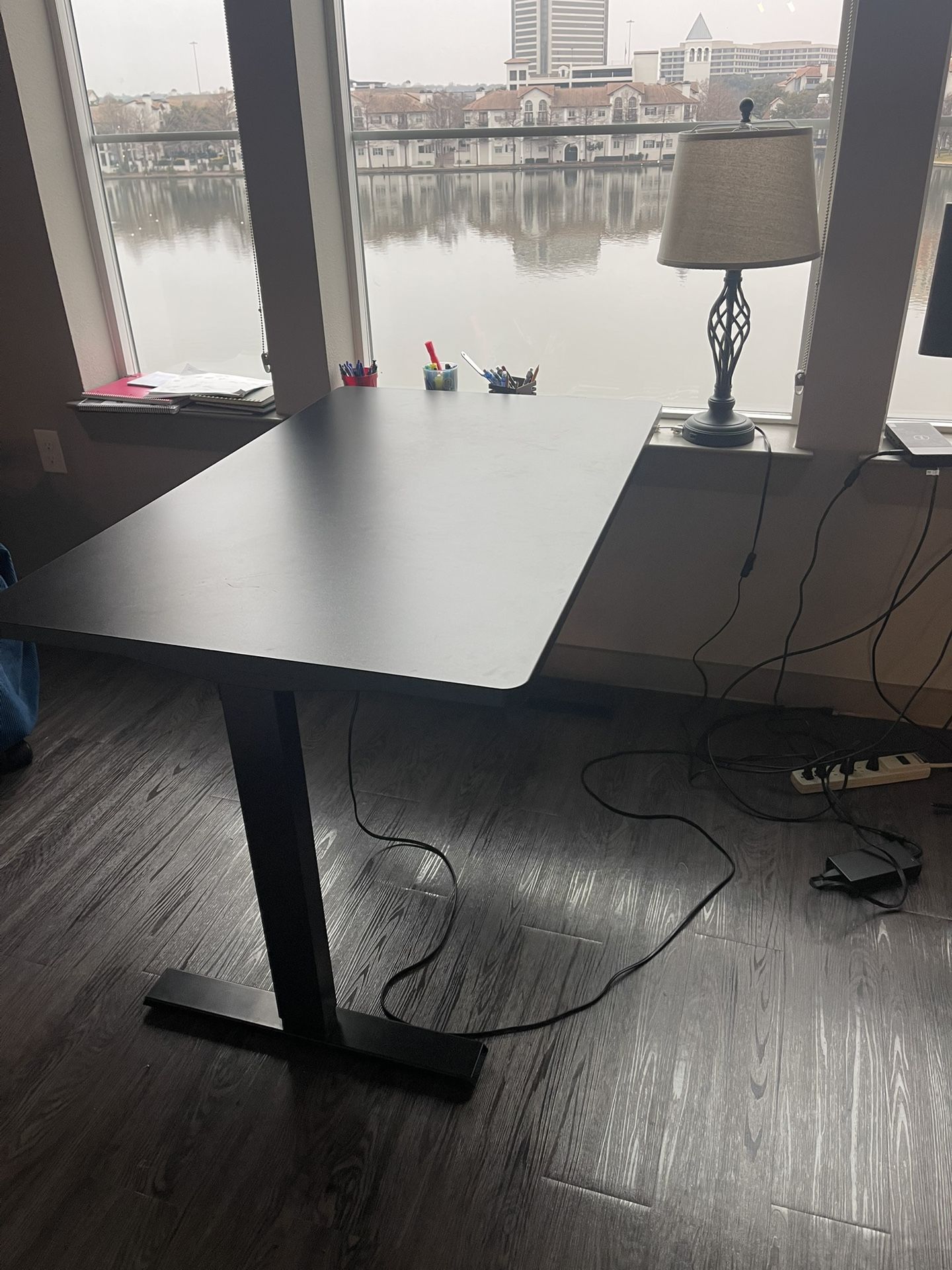 Black Sit Stand Desk