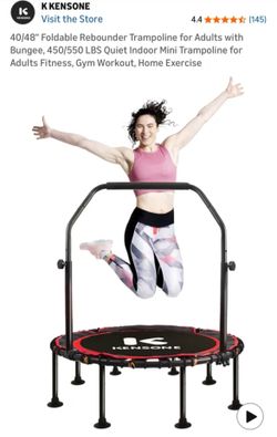 Kensone 48" Foldable Rebounder Mini Trampoline for Adults
