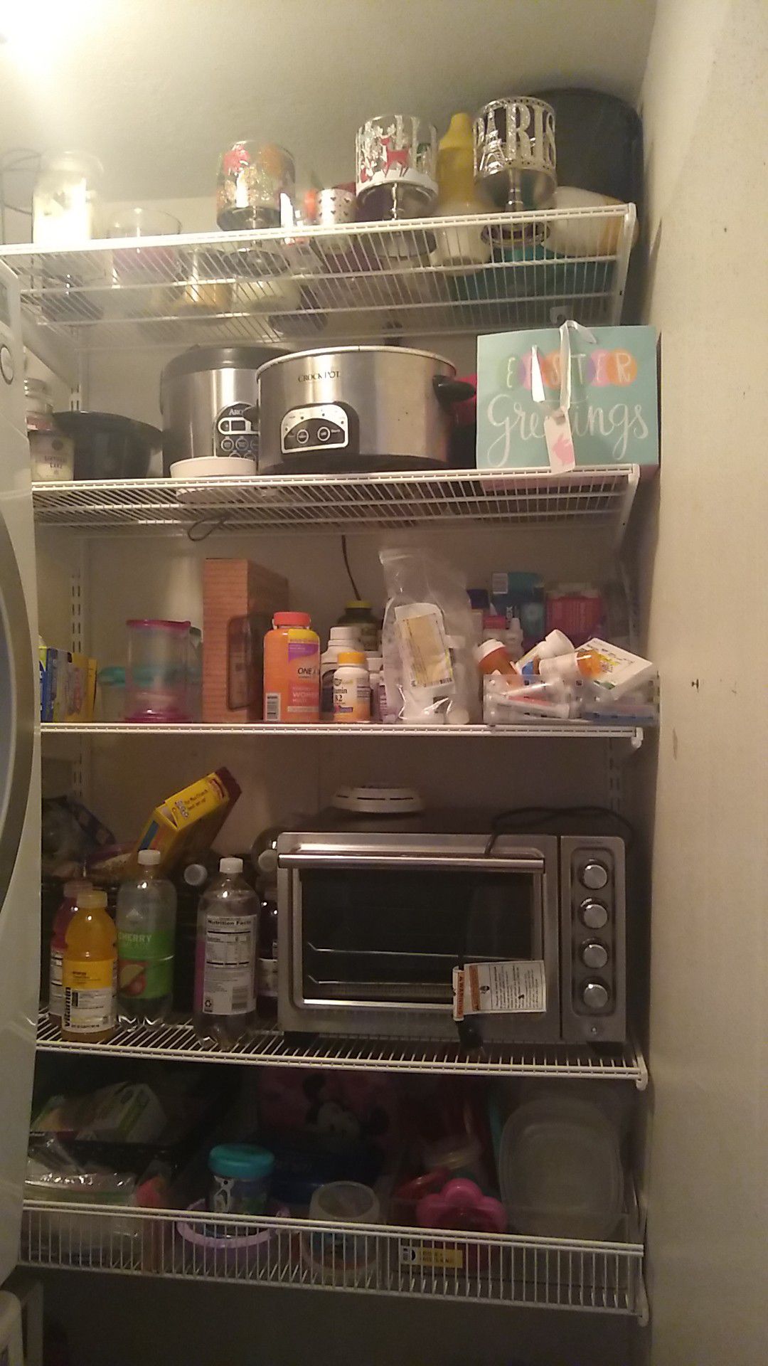 Elfa organizing pantry system