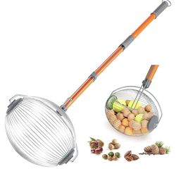 Acorn Picker Upper Roller - Nut Gatherer Roller with Long Handle, Pinecone Picker Upper for 1" - 2.5" Hickory,Chestnuts - Walnut Picker Upper Roller &