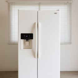 Whirlpool Side-by-Side Refrigerator with Ice & Water Dispenser