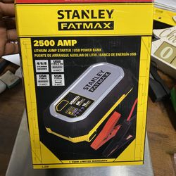 Lithium Jump Starter With 60W USB Type C-PD, 25W USB Type C-PD and 15W USB Type - A, Includes clamps