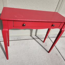 console table with drawer
top: 36x14"
height: 33H"
$30

P.S: little cup mark on top(see the picture)