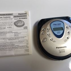 PANASONIC SL-SV600J.    FM/AM  RADIO. PORTABLE CD PLAYER