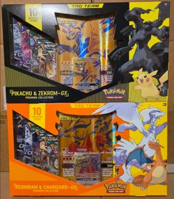 Pokemon Reshiram & Charizard/Pikachu & Zekrom Tag Team Premium Collection Box