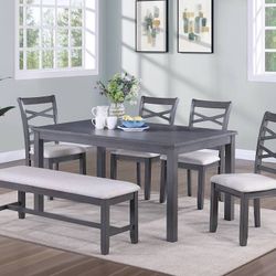 Gray Dining Table Set 