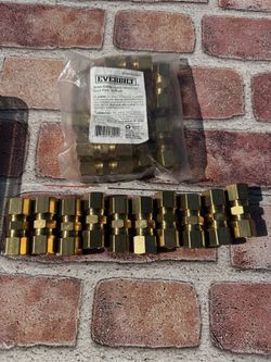 Lot Of 20 "Brass Compression Union, 1/2", Lead-Free, 10-Pack."
