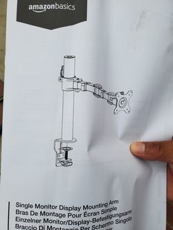 Monitor display mounting arm