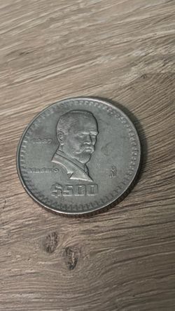 1987 Mexican 500 Pesos coin