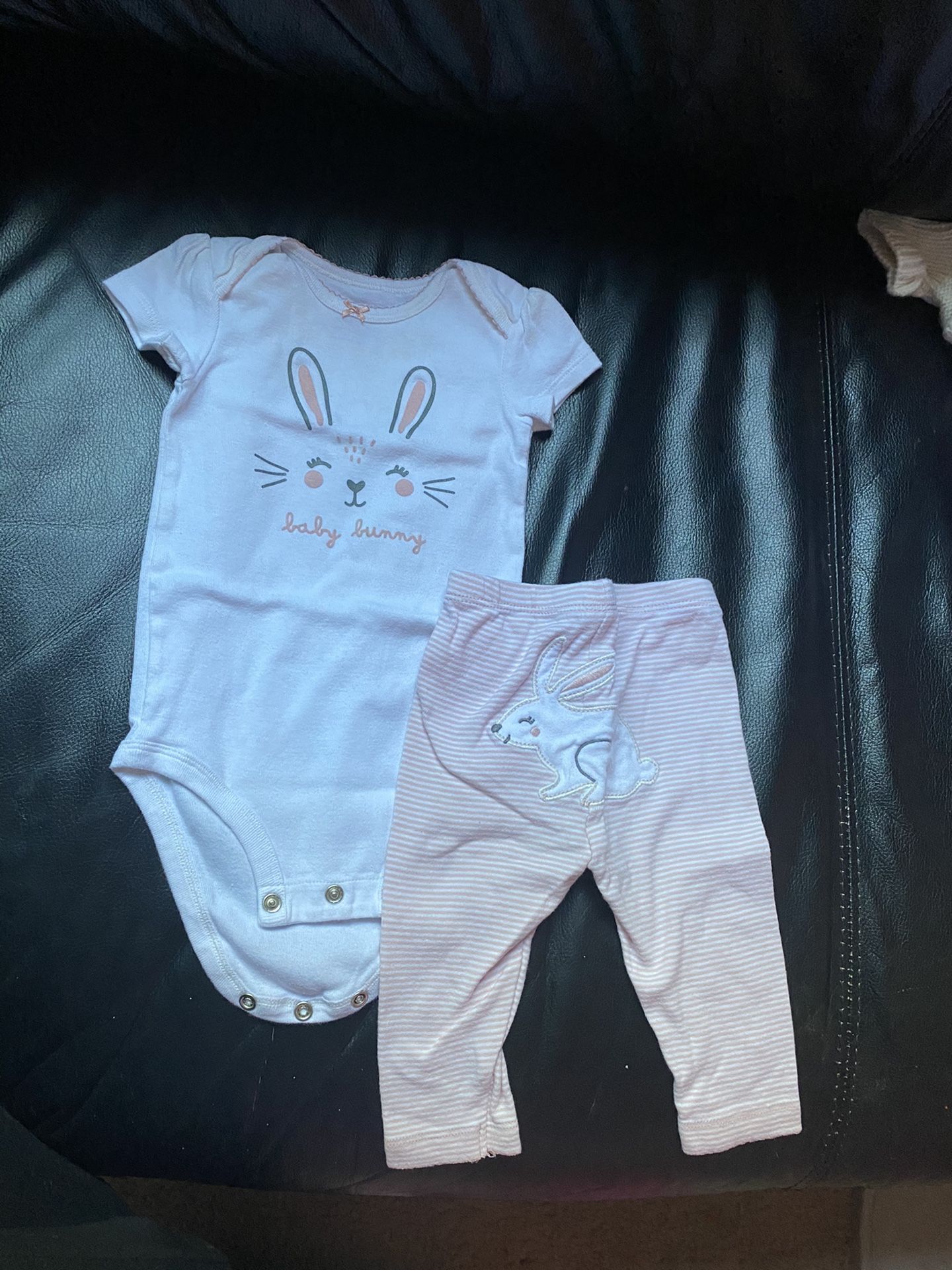 Carter’s onesies with pants size 3-6 months