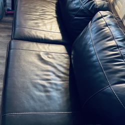 Ashley Genuine Leather Sleeper Sofa Queen Size