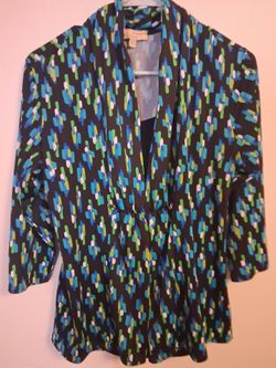 Women's Printed Blazer Jacket size medium