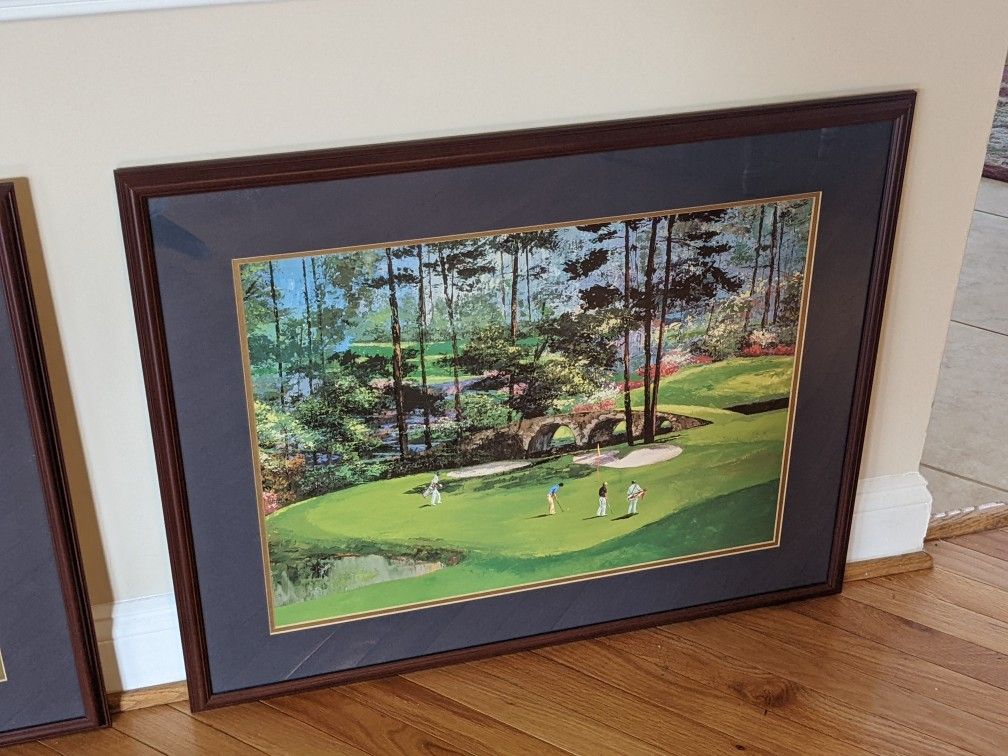 The Masters: Augusta, Georgia 11th Hole Matted And Framed Artwork