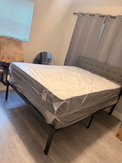 Full mattress with box spring (2pc set - new)