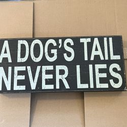Decorative Dog Sign