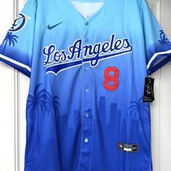SMALL - L.A. DODGERS #8 KIKE HERNANDEZ JERSEY