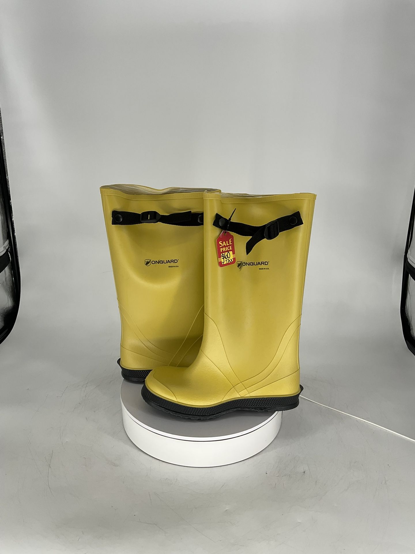 DUNLOP ONGUARD PVC YELLOW SLICKER 17" CLEATED OUTSOLE / 88050