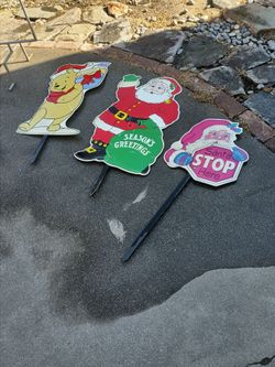 Christmas signs for 10.00 each