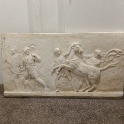 Antique Roman Greek Warriors Wall Freize