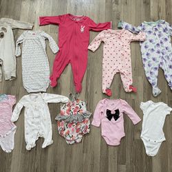 A Lot Of Baby Girl Clothes