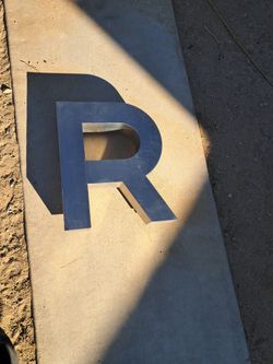 Letter " R " Stainless Steel