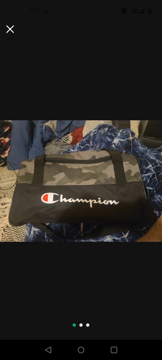 Champion Camo Duffle Bag