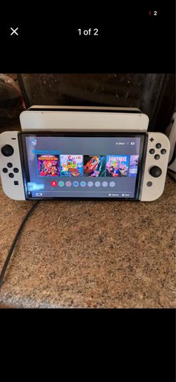 Nintendo Switch OLED Model with White Joy-Cons and Dock