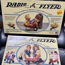 (New In box) Little Red Wheelbarrow (Model 4) & Wagon (Model 5)