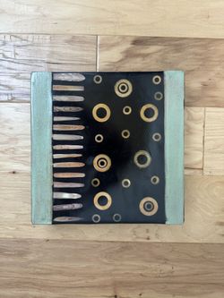 Vintage MCM Home Decor Ceramic Tile Plate