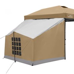 Canopy Side Tent, Camping Canopy Tent for 10x10 Pop Up Canopies, Cube Tents, Gazebo Room Compatible with 10' Wide Canopies(Canopy Not Included)