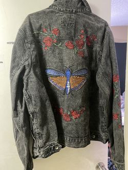 butterfly jean jacket