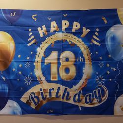 Happy 18th birthday banner