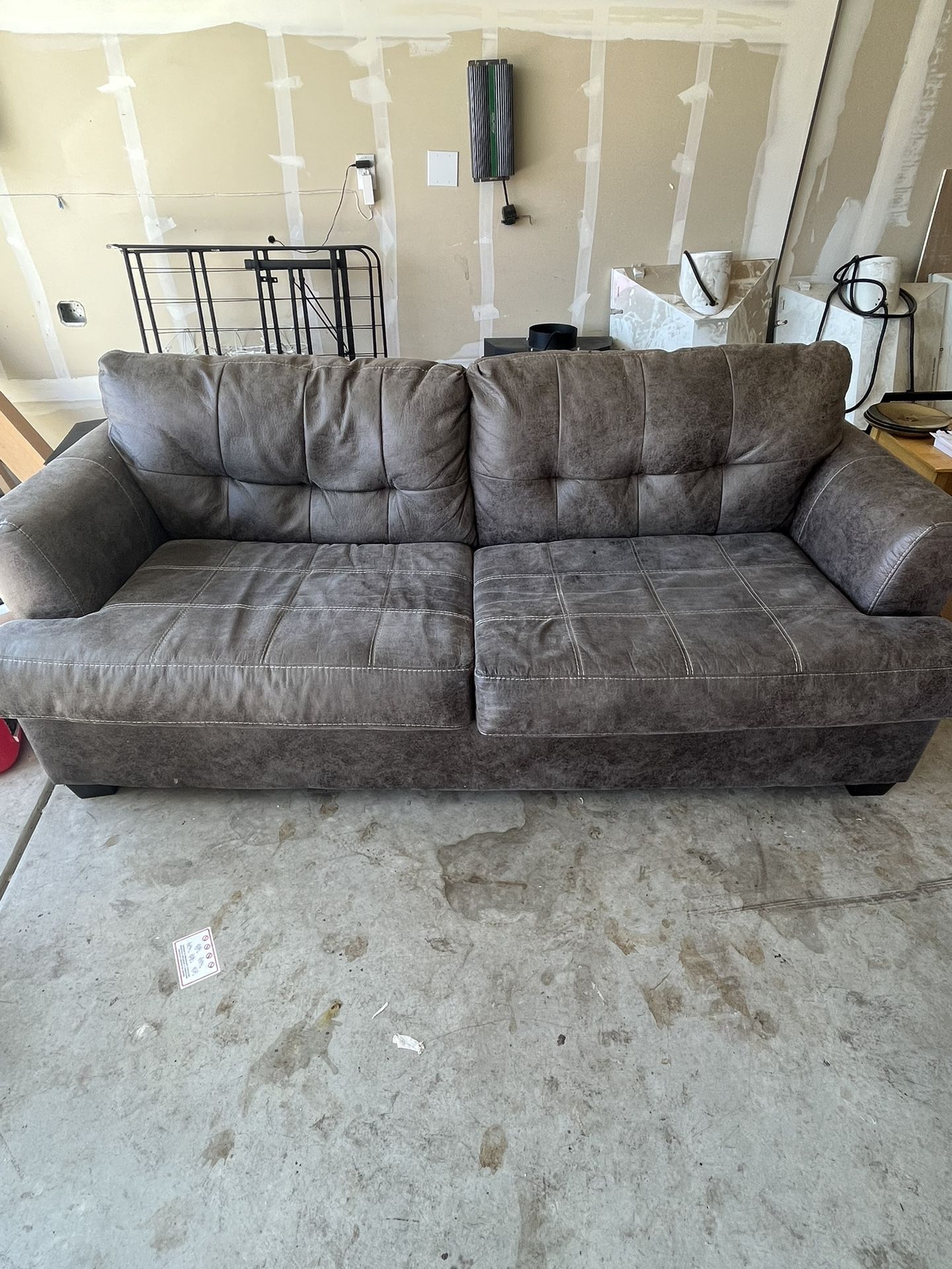 Grey/black Fold Out Bed Couch