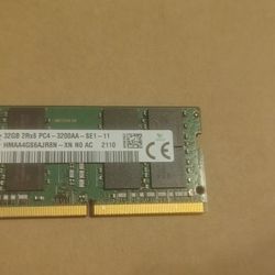Hynix 32GB 2Rx8 PC4-3200AA-SE1-11 DDR4 Laptop SODIMM Memory HMAA4GS6AJR8N-XN goo