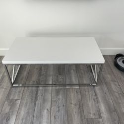 White Coffee Table Counter Desk 