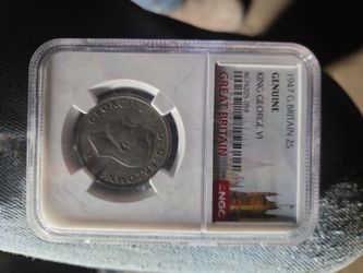 1947 Great Britain 2 Shilling NGC Genuine Coin
