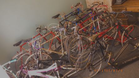 11 bicycles 3 frames