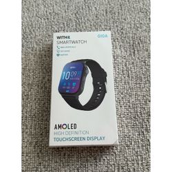 BRAND NEW WITHit Giga Bluetooth Smartwatch (Black) 2.04” AMOLED 48.5mm