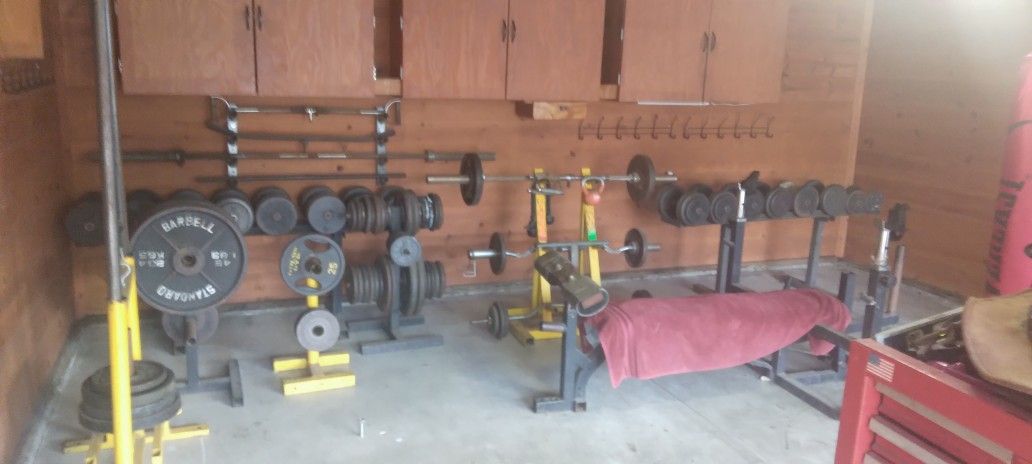Heavy Duty Free Weight Set