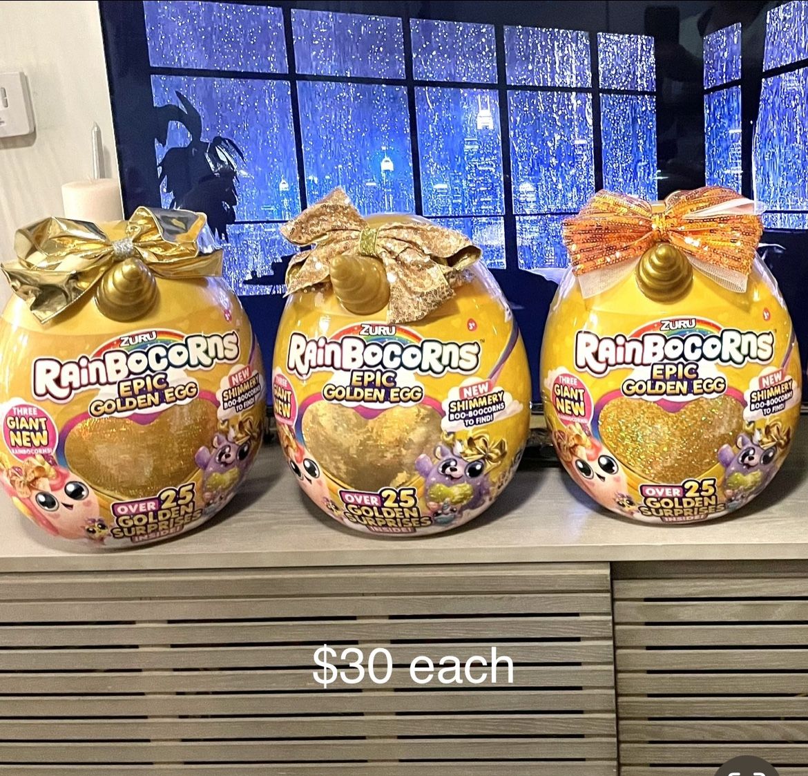 rainbocorns eggs $30 each