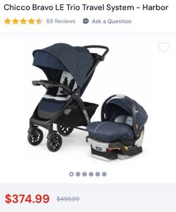Stroller with Car Seat and 2 Base
