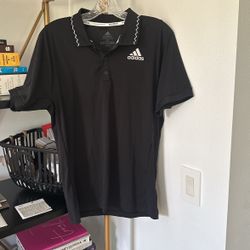 Men’s Black Adidas Polo