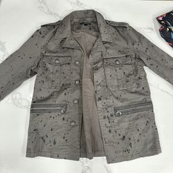 Men’s John Varvatos USA Medium jacket Grey with Print