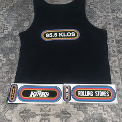 KLOS Tank Top XL With Stickers 