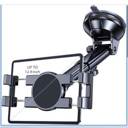 Coolpow Tablet Holder for Car ipad Holder for Car【Windshield+Dash】 Suction Cup ipad Mount for Truck Stand【360° 】 Tablet Car Mount Mother's Day for All