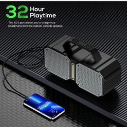 New Bluetooth Outdoor Speaker Waterproof Plus Battery Bank